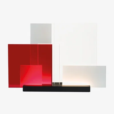 Made in Design On lines LED Table lamp - / Adjustable by Nemo Red/Transparent