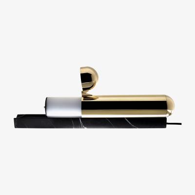 Made in Design ISP Table lamp - LED - Marble & brass - L 55 cm by DCW éditions Black/Gold