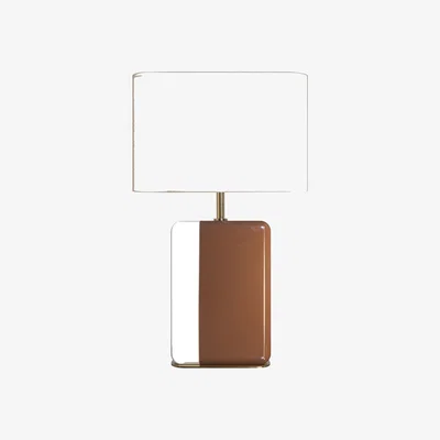 Made in Design Bourbon Table lamp textile wood orange / H 49 cm - RED Edition