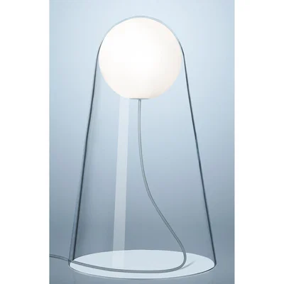 Made in Design Satellight Table lamp - LED / mouth blown glass by Foscarini White/Transparent