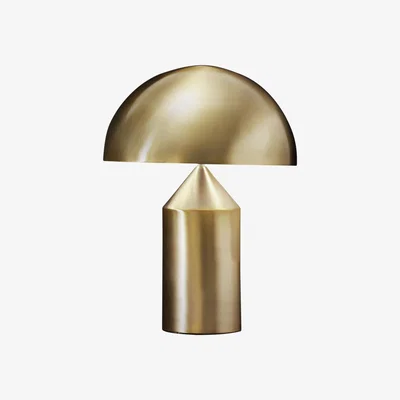 Made in Design Atollo Medium Table lamp - Métal / H 50 cm / Vico Magistretti, 1977 by O luce Gold