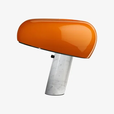 Made in Design Snoopy Table lamp - / Limited edition - Metal & marble base by Flos Orange