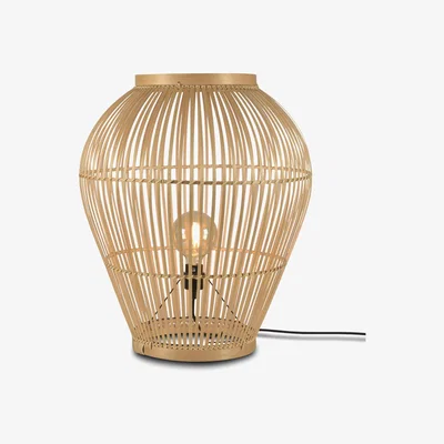 Made in Design Tuvalu Large Lamp - / Bamboo - H 70 cm by GOOD&MOJO Beige/Natural wood