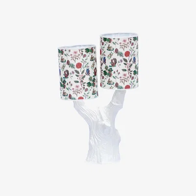 Made in Design Y&M Lamp - With 2 printed lampshades by Domestic White