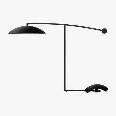 Made in Design Orbit LED Table lamp metal black / Kevin Gray, 1981 - L 81 cm - Lumen Center Italia