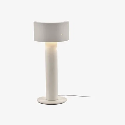 Made in Design Clara 02 Table lamp ceramic white beige / Sandstone - Ø 14.5 x H 34.5 cm - Serax