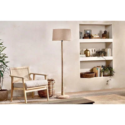 Nkuku Nkuku Sahar Mango Wood Floor Lamp | Lighting | Natural