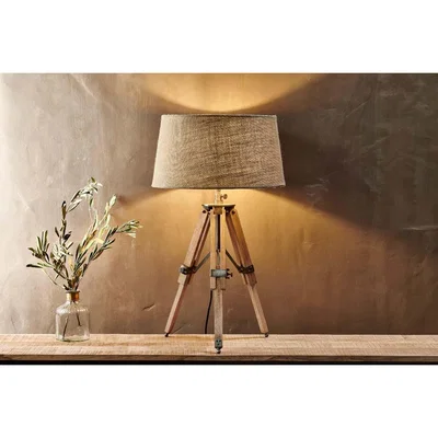 Nkuku Nkuku Ronga Tripod Table Lamp | Lighting | Brown