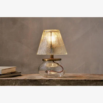 Nkuku Nkuku Dimalai Recycled Glass Table Lamp | Lamps And Shades | Clear