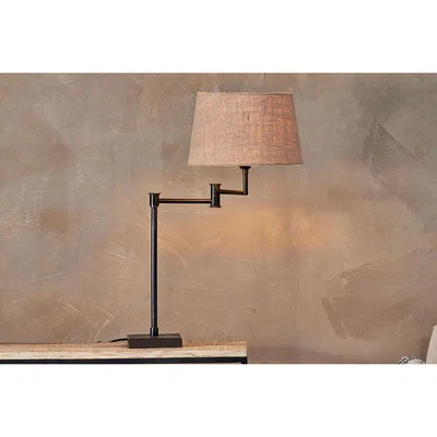 Nkuku Nkuku Kara Table Lamp | Lighting | Black | Small Adjustable Approx 54 x 24 x 14 cm