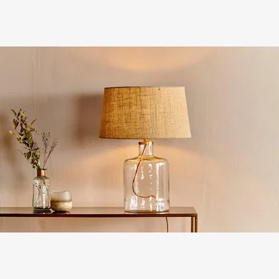 Nkuku Nkuku Edina Recycled Glass Table Lamp | Lamps And Shades | Clear | Small
