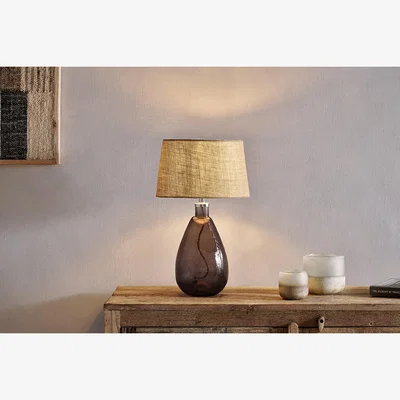 Nkuku Nkuku Baba Recycled Glass Table Lamp | Lamps And Shades | Small Tall