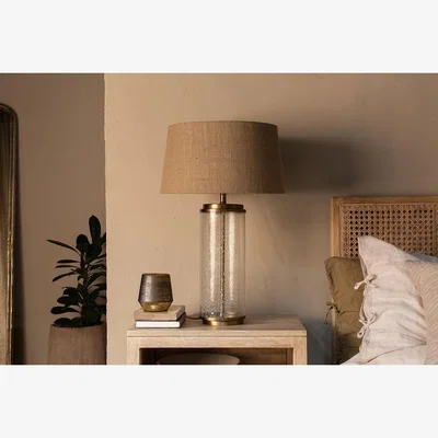Nkuku Nkuku Nagua Recycled Glass Table Lamp | Lamps And Shades | Brass | Large