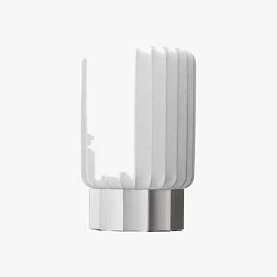 Nordic Nest Pholc Half Meter floor/table lamp White