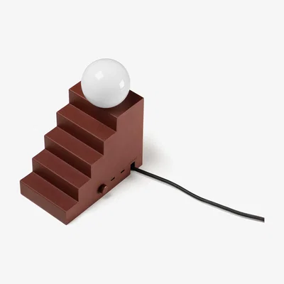 Nordic Nest Oblure Stair table lamp Deep red