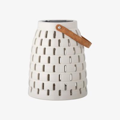Nordic Nest Bloomingville Trellis solar powered lantern 20.5 cm Natural