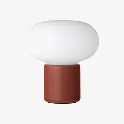 Nordic Nest New Works Karl-Johan table lamp portable Earth red