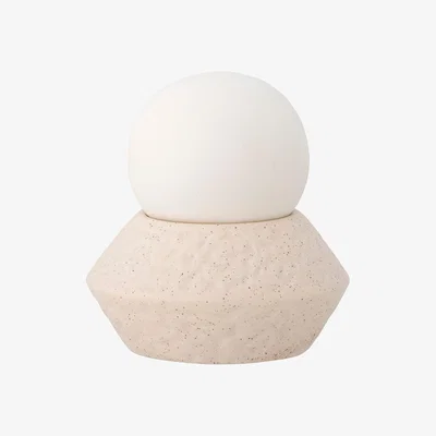 Nordic Nest Bloomingville Capella portable table lamp Ø10x11 cm White single