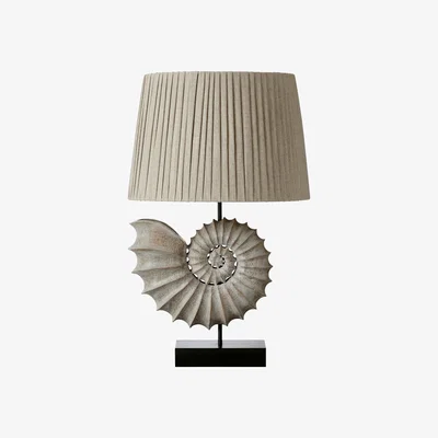 OKA OKA, Barricane Table Lamp - Grey, Table Lamps, Wood