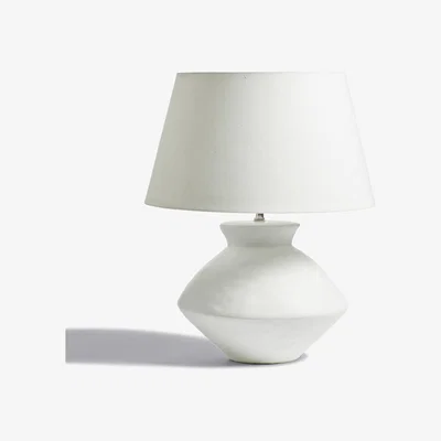 OKA OKA, Papavera Table Lamp - Matt White, Table Lamps, Ceramic