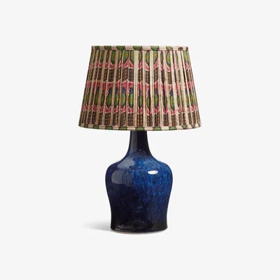 OKA OKA, Oralee Table Lamp - Ink Blue, Table Lamps, Ceramic/Metal/Plastic
