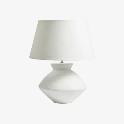 OKA Papavera Table Lamp - Matt White
