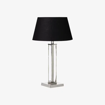 OKA Reeves Table Lamp - Clear/Nickel