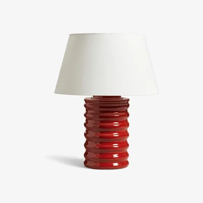 OKA OKA, Housenka Lamp - Red Madder, Table Lamps, Ceramic/Plastic/Stainless Steel