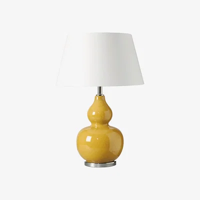OKA OKA, Calabash Table Lamp - Saffron, Table Lamps, Ceramic