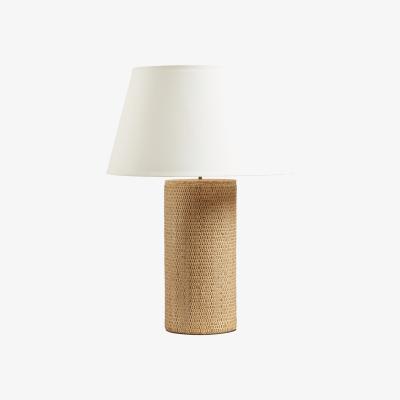OKA OKA, Balabac Column Lamp - Sand, Table Lamps, Wicker