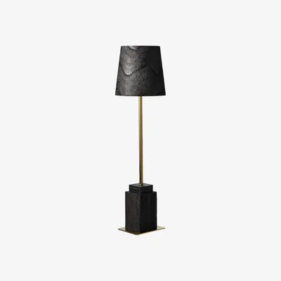 OKA OKA, Tyndrum Lamp & Shade - Ebony, Table Lamps, Acrylic