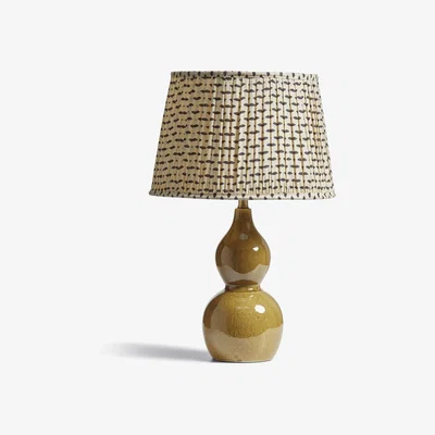 OKA OKA, Kalinda Table Lamp - Mustard, Table Lamps, Ceramic/Metal/Plastic