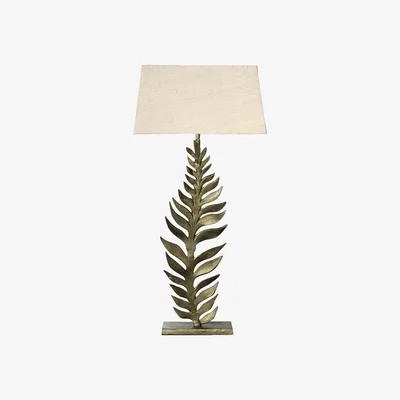 OKA Frond Table Lamp - Antique Gold