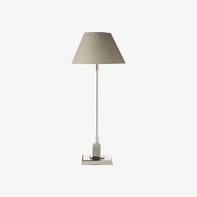 OKA Classic Crane Table Lamp, Polished Silver Finish