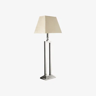 OKA OKA, Space Lamp - Polished Silver Finish, Table Lamps, Metal