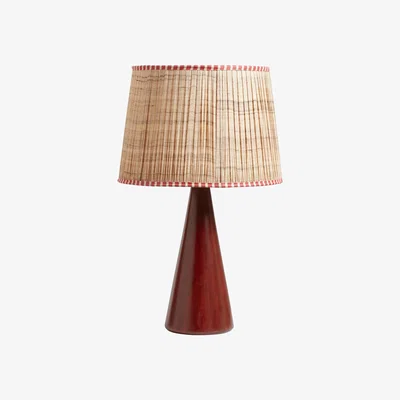 OKA Ernest Table Lamp - Brushed Red