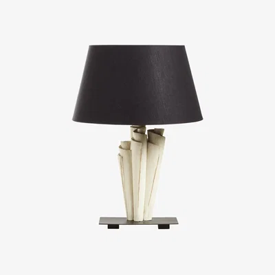 OKA OKA, Rolieau Table Lamp - White, Table Lamps, Iron