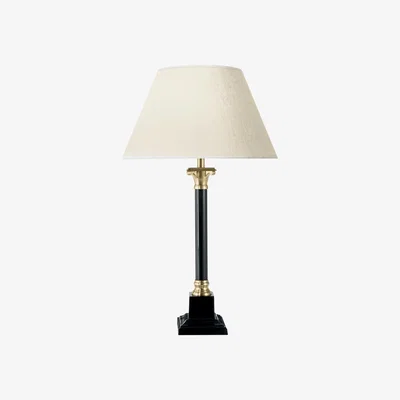 OKA OKA, Artemis Column Table Lamp - Black, Table Lamps, Metal