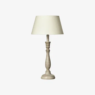 OKA OKA, Tallow Table Lamp - Light Grey, Table Lamps, Wood