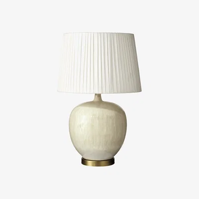 OKA OKA, Pyaaz Lamp - Cream, Table Lamps, Ceramic