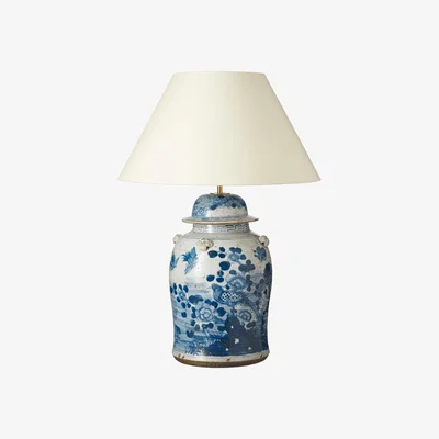 OKA OKA, Fenghuang Table Lamp - Blue, Table Lamps, Ceramic