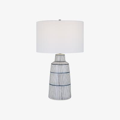 Olivia's Uttermost Breton Nautical Stripe Table Lamp