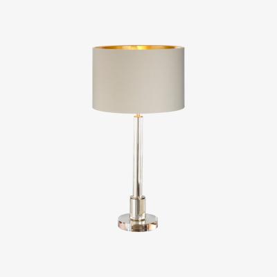 Olivia's RV Astley Haldor Crystal Table Lamp Brass Finish & Cognac