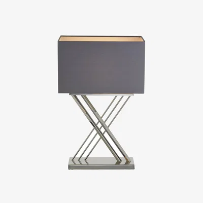 Olivia's RV Astley Roma Table Lamp Shade Mule Nickel