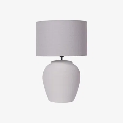 Olivia's Libra Interiors Rhodes White Ceramic Lamp