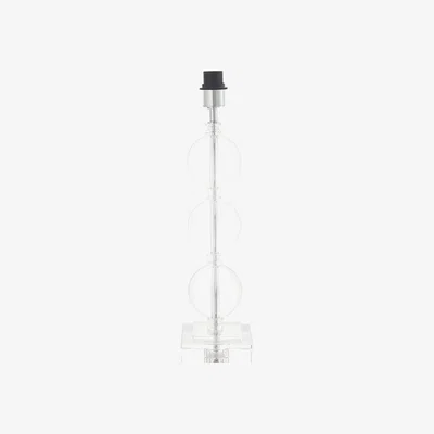 Olivia's Olivia's Isabel Clear Crystal And Chrome Table Lamp Base