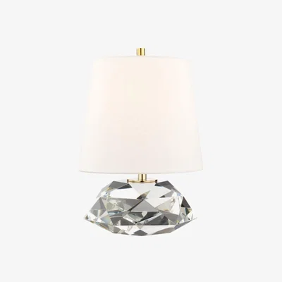 Olivia's Hudson Valley Lighting Henley Crystal 1 Light Small Table Lamp
