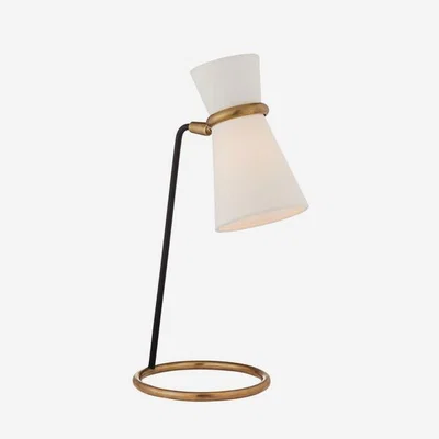 Olivia's Andrew Martin Clarkson Table Lamp Black And Brass