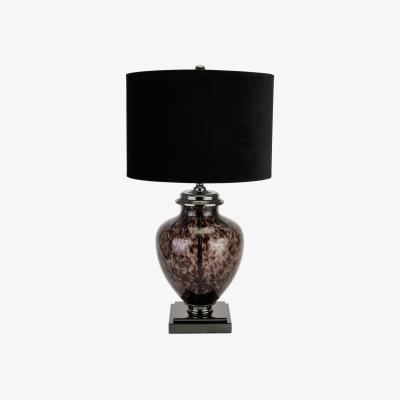 Olivia's Hill Interiors Black Dapple Perugia Lamp