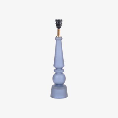 Olivia's Libra Nova Glass Table Lamp Shade Blue